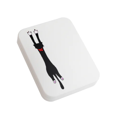 靴下猫 Flat Tin Case