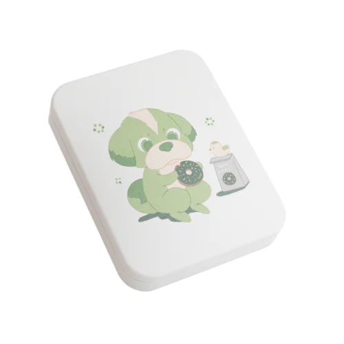 わんこドーナツ Flat Tin Case