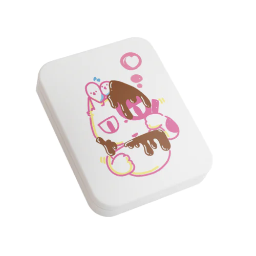 バレンタイン準備ねこ Flat Tin Case