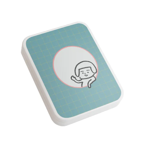 ヘルメット子 Flat Tin Case