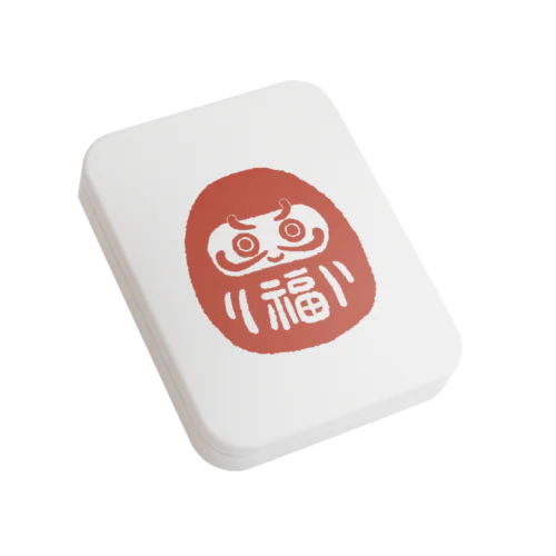 すでに勝ってるダルマ Flat Tin Case