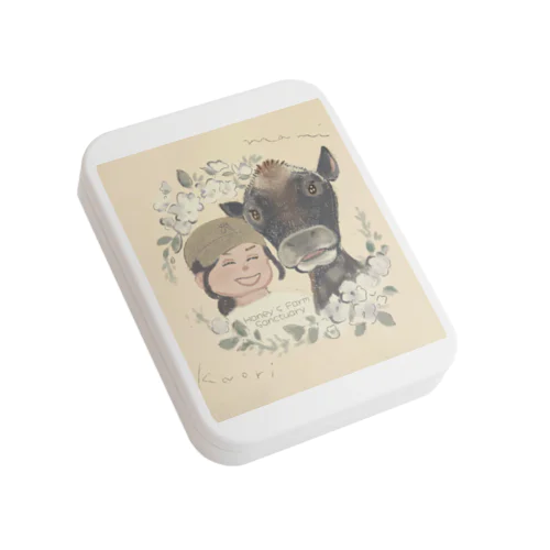 Smiling Girls Flat Tin Case