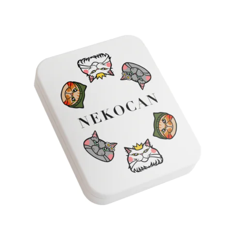 NEKOCANフラット缶 Flat Tin Case