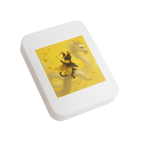 魔法猫と白龍 Flat Tin Case