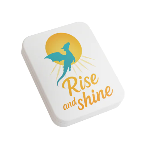 Rise and Shine Flat Tin Case