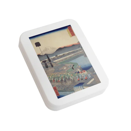 東海道名所風景(Famous Places along the Tokaido) Flat Tin Case