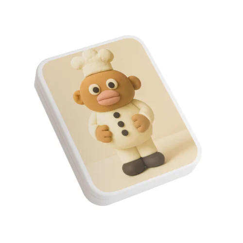 あのコックさん Flat Tin Case