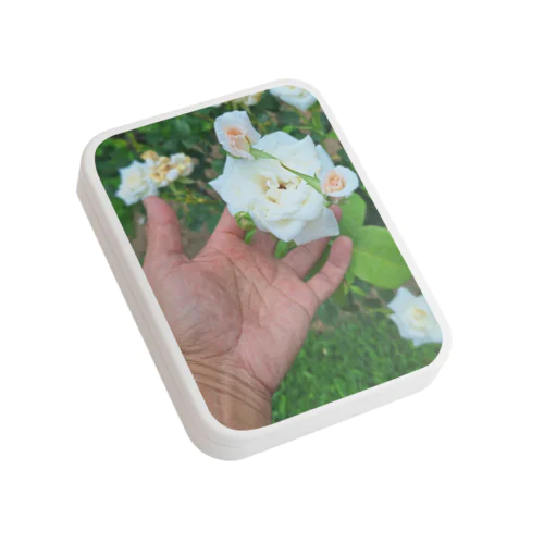 Rose Flat Tin Case