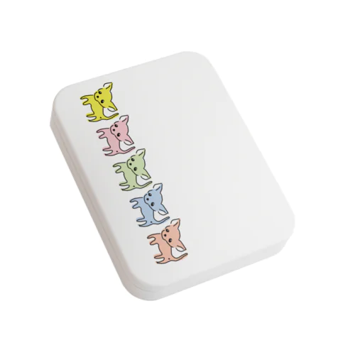 ゆるチワワ（カラフル） Flat Tin Case