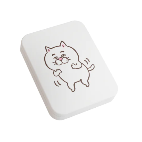 踊るにゃんこ Flat Tin Case