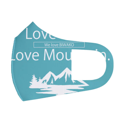 Love lake,Love mountain. (BIWAKOver) Face Mask