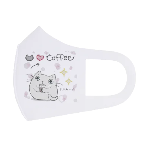 ねこ❤️coffee フルグラフィックマスク