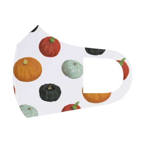 四色かぼちゃ フルグラフィックマスク