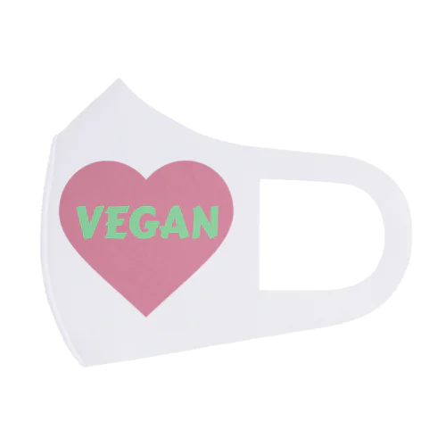 VEGANハート フルグラフィックマスク