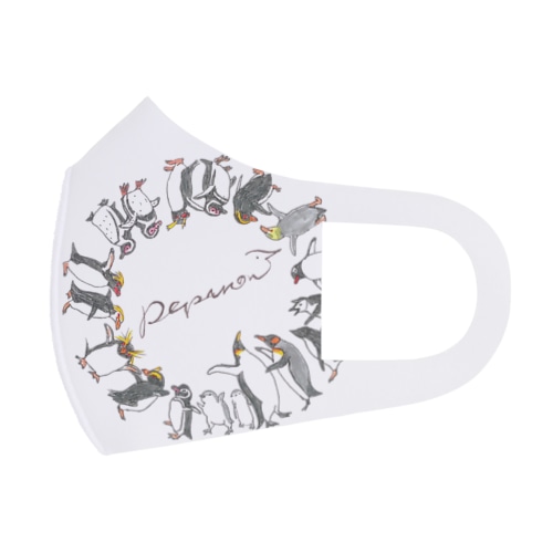 ペンギン全員集合 Face Mask