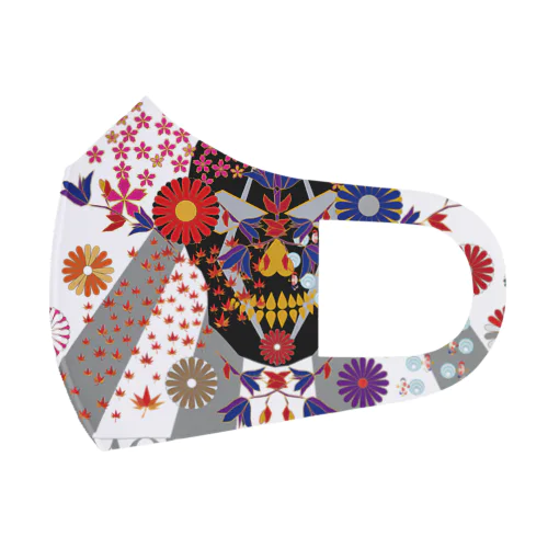 MOTOREDFLOWER #SKkulLL001 #FrontPrint Face Mask