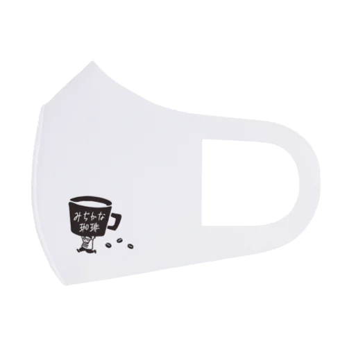 みぢかな珈琲ロゴ フルグラフィックマスク