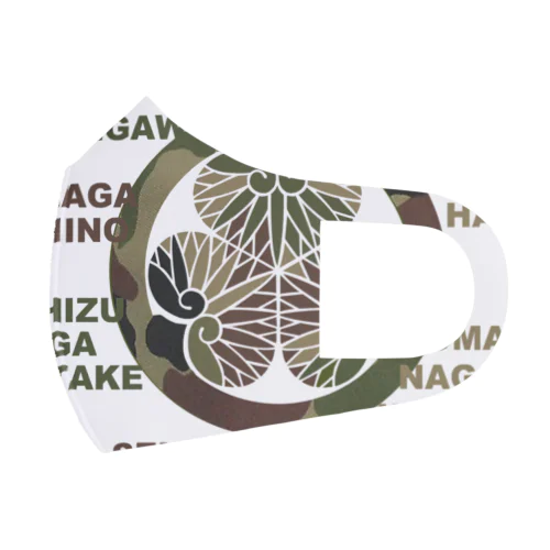 葵の迷彩御紋と歴戦ロゴ フルグラフィックマスク