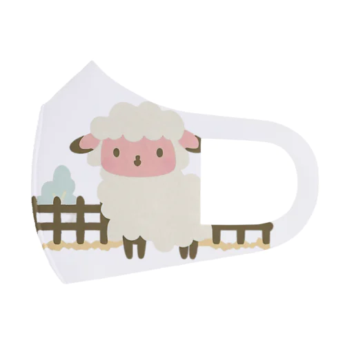 Sheep on the farm Face Mask