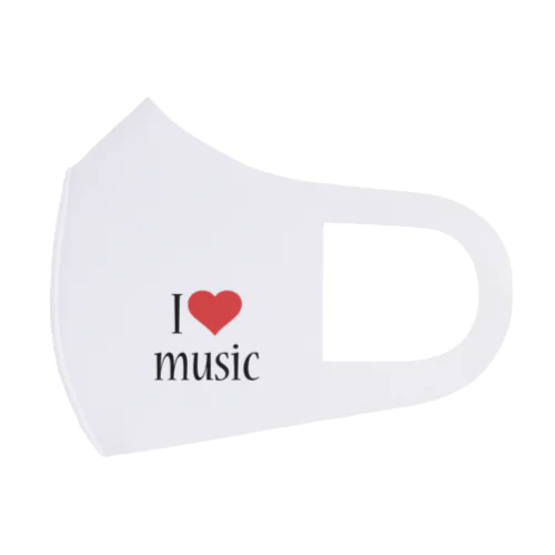 I Love music フルグラフィックマスク