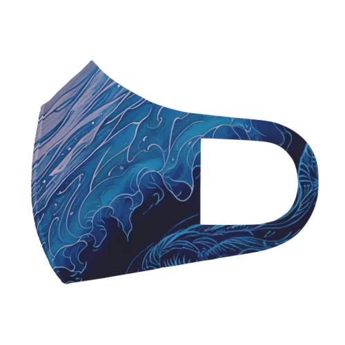 彩波〜Ayanami〜Coloring Waves Face Mask