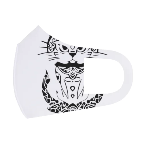 シンプル猫 フルグラフィックマスク