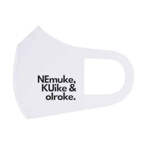 NEKUI motivational design ロゴ Face Mask