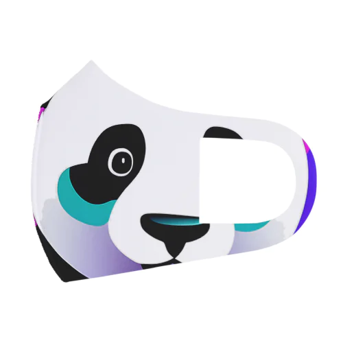 蛍光ポップPANDA Face Mask