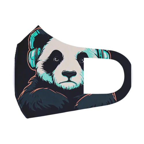 Headphones & Pandas（ヘッドホン & パンダ） Face Mask