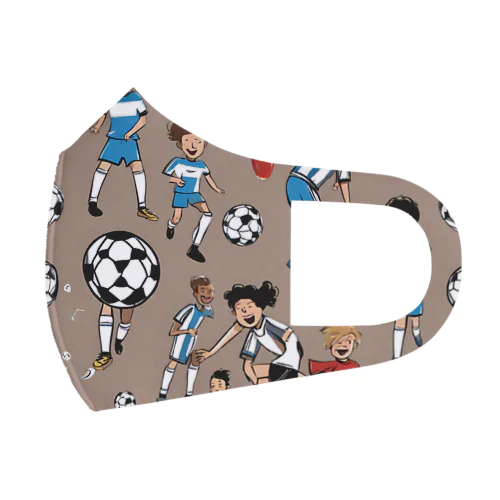 サッカー小僧 Face Mask