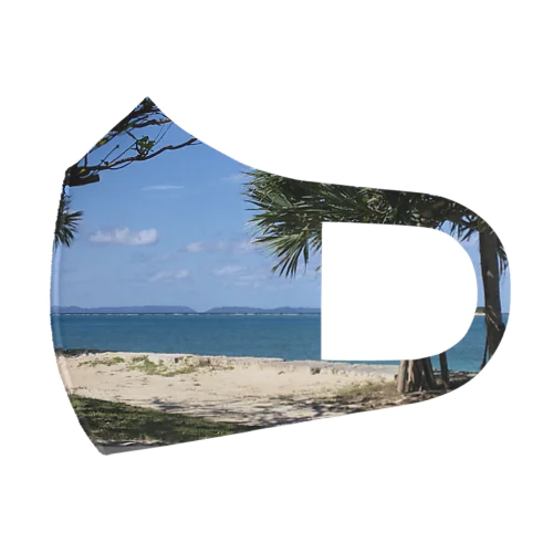 沖縄の海の風景！ フルグラフィックマスク