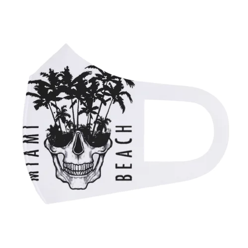 マイアミ　ビーチ　スカルデザイン フルグラフィックマスク