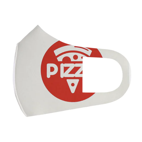 シンプルなPIZZAロゴ入りデザイン Face Mask