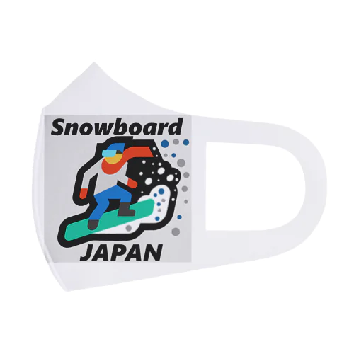 スノーボード（ snowboard ）素晴らしいボードライフをお祈りいたします。ご安全に！ 풀 그래픽 마스크