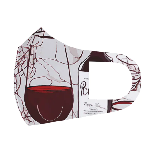 赤ワイン フルグラフィックマスク