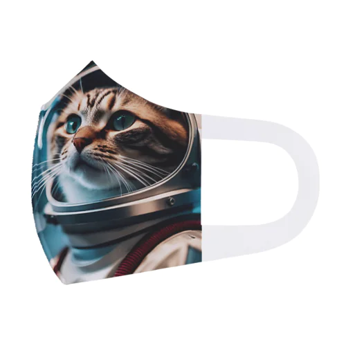 旅立つ宇宙猫 Face Mask