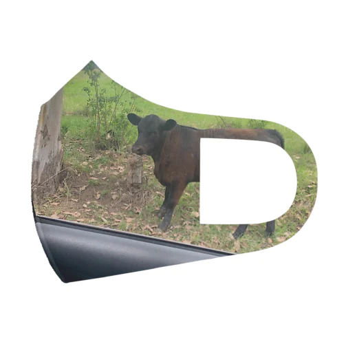 In a car with a cow フルグラフィックマスク