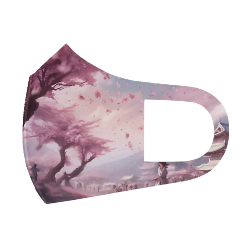 舞い散る桜 Face Mask