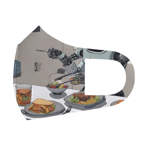 ロボットの食事 フルグラフィックマスク