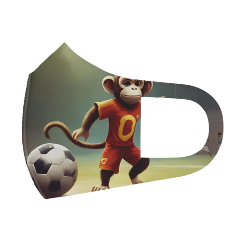 サッカー猿 フルグラフィックマスク