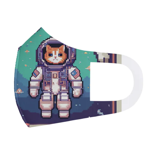 宇宙猫 フルグラフィックマスク