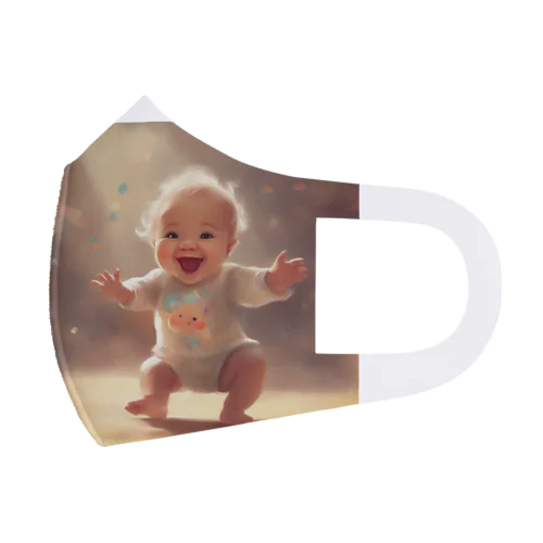 ダンスをしている人間の赤ちゃん フルグラフィックマスク