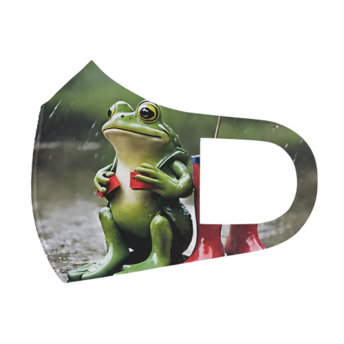 frog_ rain Face Mask