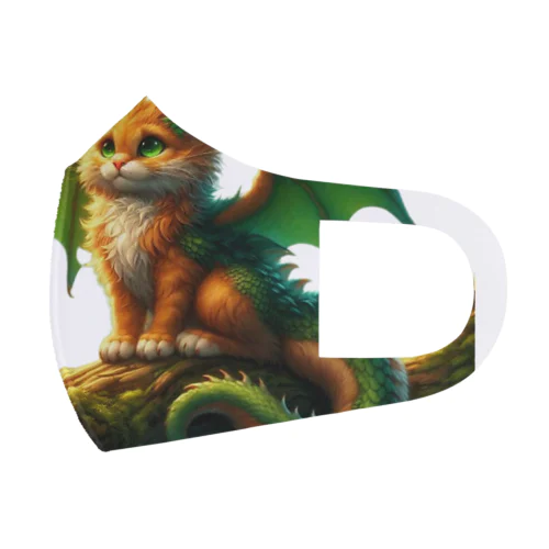 森の猫ドラゴン　背景透過ver フルグラフィックマスク