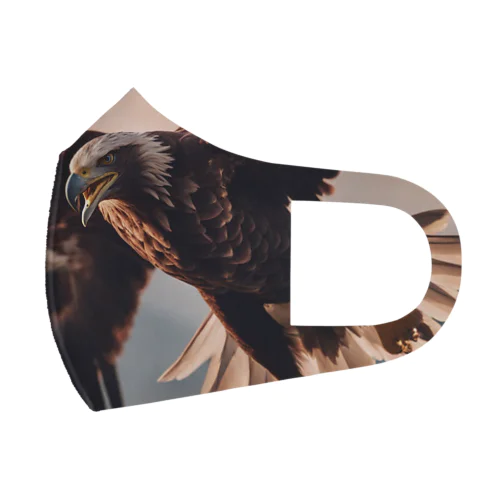 空を飛ぶ鷲 フルグラフィックマスク