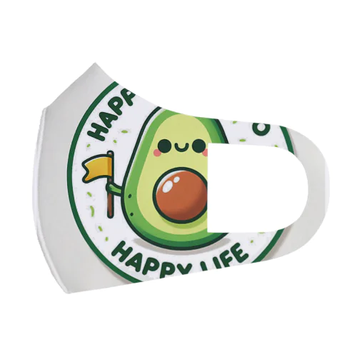 Happy Avocado 2 フルグラフィックマスク