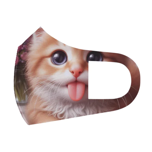 あかんべにゃんこNo.2 Face Mask