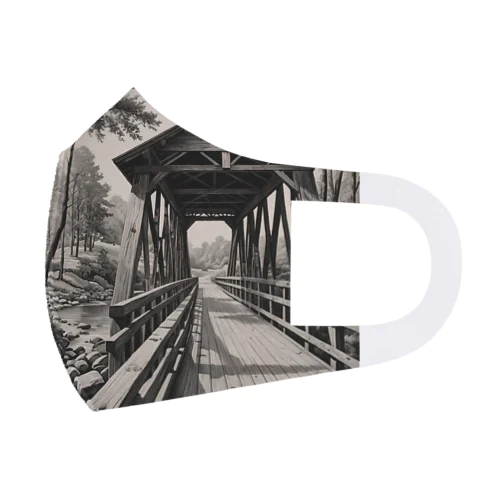 木造橋 フルグラフィックマスク