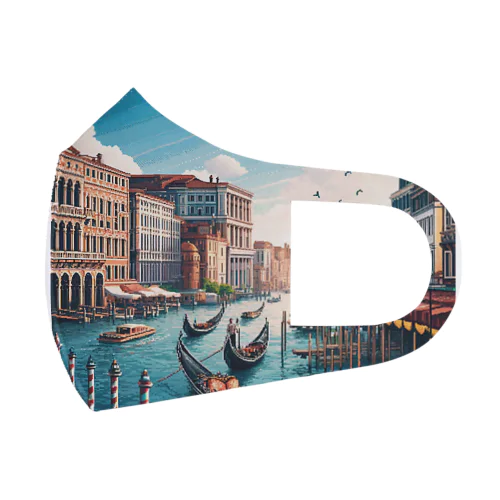 ヴェネチア（pixel art） フルグラフィックマスク
