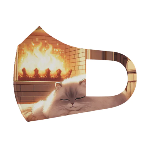 暖炉猫 フルグラフィックマスク